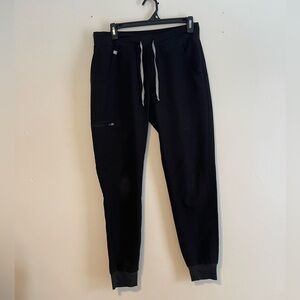 black FIGS Technical Collection jogger scrub pants size s